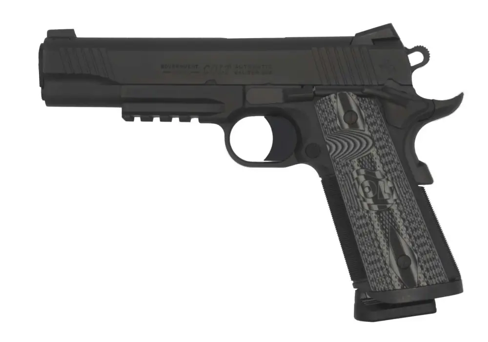 COLT 1911 CCU RAIL 9MM 5" MATTE BLACK DLC
